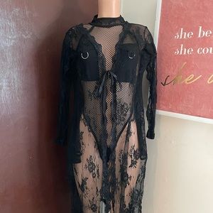 SUPER SALE Pretty in Lace Floral Duster